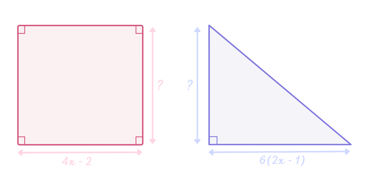 Rectangle et triangle